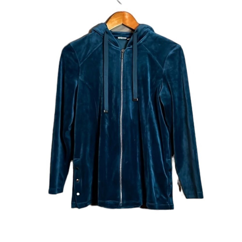 3 for $30! Chico’s velour zipper sweater.